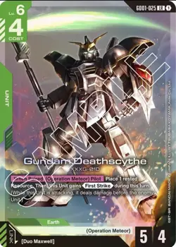 Gundam Card Game TCG Gundam Deathscythe GD01-025 LR NM - Image 1