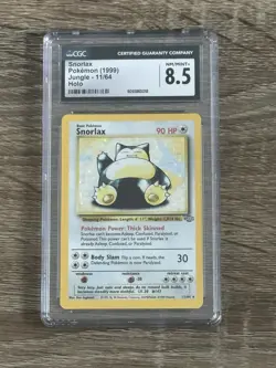 CGC 8.5 Snorlax Holo 11/64 1st Edition Jungle 1999 Pokemon Card - Image 1