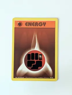 Pokemon Card WOTC Fighting Energy 97/102 Base Non-holo Unlimited 1999 - LP - Image 1