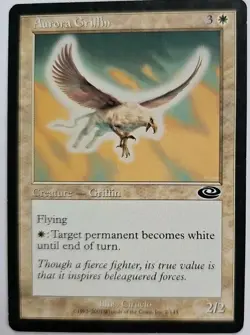 MTG Magic The Gathering Card Aurora Griffin Creature Griffin White Planeshift - Image 1