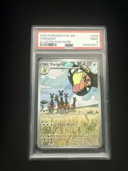 Pokemon TCG Farigiraf Scarlet & Violet Paldea Evolved Holo Card 228/193 PSA 9 - Image 1