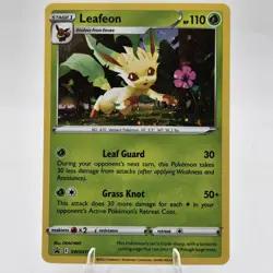 Leafeon SWSH191 Evolving Skies Black Star Promo Cosmos Holo Pokemon Card - Image 1