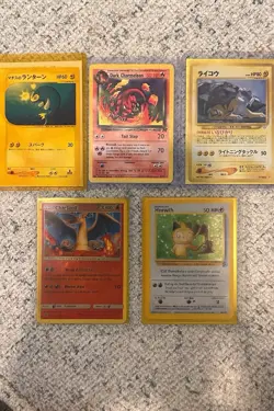 Pokemon Card Lot - Vintage Charmeleon Meowth Raikou & Charizard EX - WOTC + Japa - Image 1