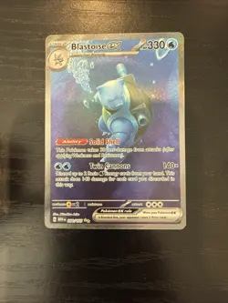Pokemon Blastoise EX 200/165 Full Art Ultra Rare SV 151 English Holo Card - Image 1