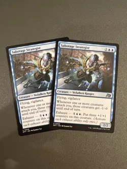 MTG - X2 SABOTAGE STRATEGIST creature Uncommon Aetherdrift NM - Image 1