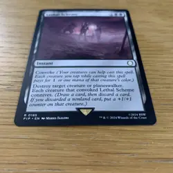 MTG Lethal Scheme [Fallout, Near Mint] Rare Magic The Gathering Card - Image 3