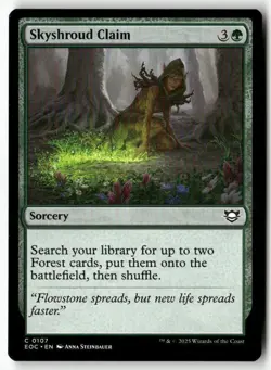 Skyshroud Claim 107 NM MTG Commander: Edge of Eternities Magic - Image 1