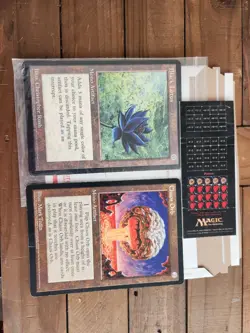 MTG Over-sized 6x9 Promo Cards Black Lotus and Chaos Orb 1996 - Image 2