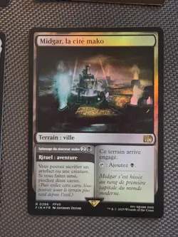 Mtg FIN Final Fantasy - Midgar, Cite Mako FR -NM FOIL French - Image 1