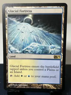 MTG: Glacial Fortress Core Set 2012 (M12) Regular Island Plains Rare Land - Image 1