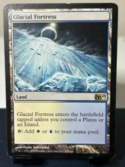 MTG: Glacial Fortress Core Set 2010 (M10) Regular Planes Island Rare Land - Image 1