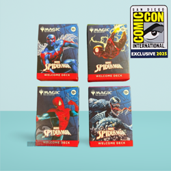 MTG Spider-Man Welcome Deck Set of 4 - SDCC 2025 Exclusive Magic Cards - Image 1