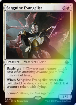 MTG - Sanguine Evangelist - Foil - LCI 0034 - Lost Caverns of Ixalan - Rare - Image 1