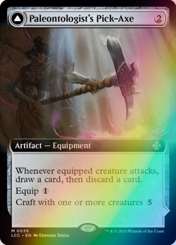MTG - Paleontologist's Pick-Axe - Foil Extended Art - LCI 36 Lost Caverns Ixalan - Image 1