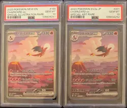 SEQUENTIAL PSA 10 CHARIZARD EX 199 & 201 US JAPANESE 151 SCARLET VIOLET POKEMON - Image 1