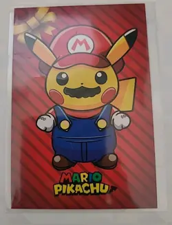 Mario Pikachu Pokemon Database Christmas Set Cracked Ice Holo - Image 1