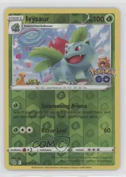 Ivysaur Reverse Foil Pokemon Sword & Shield Pokemon Go #002 0u2j - Image 1