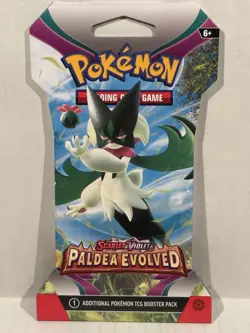 Pokemon Paldea Evolved Scarlet Violet Booster Pack Random Cover Art Sealed NEW - Image 1