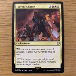 MTG Fervent Charge [Fallout, Near Mint] Magic The Gathering Card Rare - Image 1