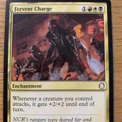 MTG Fervent Charge [Fallout, Near Mint] Magic The Gathering Card Rare - Image 2