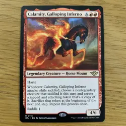 MTG Calamity, Galloping Inferno [Outlaws of Thunder Junction] Rare Magic Card - Image 1