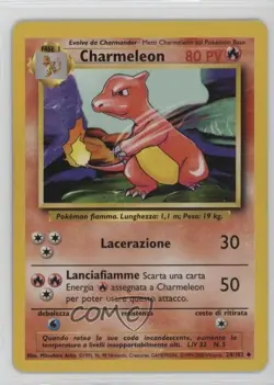 Charmeleon Italian Pokemon Base Set #24 1999 15fy - Image 1