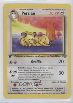 Persian Italian 1st Ed. Pokemon Jungle #42 1999 00q0 - Image 1