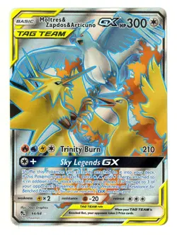 Pokemon TCG Tag Team Moltres & Zapdos & Articuno GX 66/68 Hidden Fates - Image 1