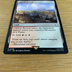 MTG Clifftop Retreat [Fallout, Near Mint] Rare Magic The Gathering Card - Image 3