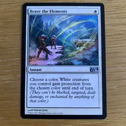 MTG Brave the Elements ~ Magic 2014 NM Magic The Gathering Card ENG - Image 1