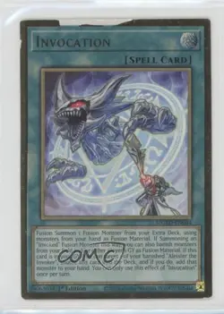 Invocation 1st Ed. YuGiOh Maximum Gold: El Dorado #MGED-EN044 02l5 - Image 1