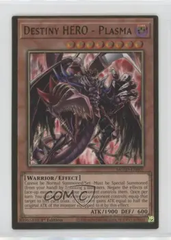 Destiny HERO - Plasma 1st Ed. YuGiOh Maximum Gold: El Dorado #MGED-EN007 0m44 - Image 1