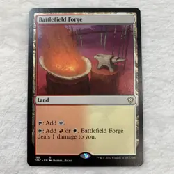 MTG ~ Battlefield Forge ~ Dominaria United Commander ~ Near Mint ~ Rare Magic - Image 1