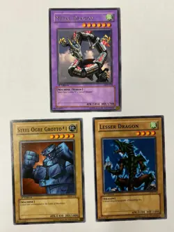 Yugioh LOB-102 Metal Dragon 1st Ed. Vintage Original Mint out of Pack + Monsters - Image 1