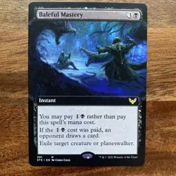 MTG Baleful Mastery NM - Strixhaven School of Mages Extended Art Rare Magic - Image 1