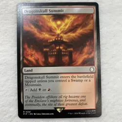 MTG Universes Beyond: Fallout - Dragonskull Summit Magic The Gathering Rare NM - Image 1