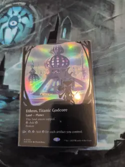 Uthros, Titanic Godcore (Borderless Showcase Foil) Edge of Eternities MTG - Image 1