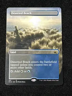 Deserted Beach (Borderless) Innistrad: Midnight Hunt Regular MTG NM Magic Card - Image 1