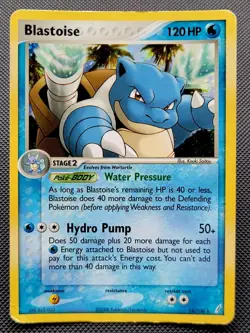 Pokemon Card TCG Blastoise Rare Holo EX Crystal Guardians 14/100 Vintage 2006 - Image 2