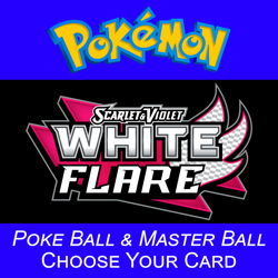Pokemon White Flare Poke Ball & Master Ball Foil NM Pick Your Card - Image 1