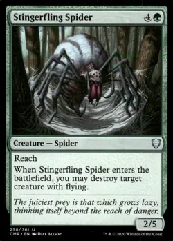 Stingerfling Spider 258/361 Commander Legends MTG Magic the Gathering card - Image 1