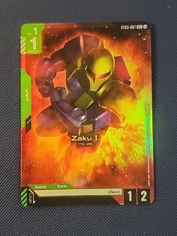 Zaku I ST03-007 C+ - Starter Deck 03: Zeon's Rush ST Gundam TCG Card Game - Image 1