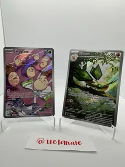 Surging Sparks IR Holo Bundle Pokemon Card NM Exeggcute 192/191, Vibrava 206/191 - Image 1