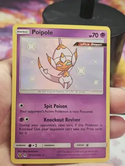 RAW! NM Poipole SHINY SV19/SV94 Hidden Fates Holo Foil Rare Pokemon Card - Image 1