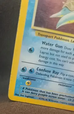 Pokemon Fossil Lapras # 10/62 Holo Foil Mp Rare Gaming Card TCG WOTC Vintage - Image 5