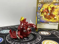 Bakugan BakuTech Pyrus Flame Aigle Metal Cross Parts & Card Japan Import MG Rare - Image 2