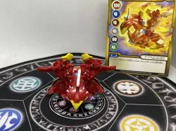 Bakugan BakuTech Pyrus Flame Aigle Metal Cross Parts & Card Japan Import MG Rare - Image 5