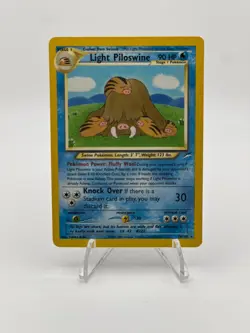 Light Piloswine 26/105 Neo Destiny Rare Pokemon Card - Image 1