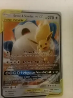 Pokemon Eevee & Snorlax GX Tag Team 2019 Card 120/181 Great Condition - Image 5