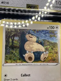 Pokemon TCG 2023 Snorlax 016/034 Trading Card Game Classic Holo AGS 10 Gem Mint - Image 2